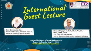 International Guest Lecturer – Accounting Research Institute of Universiti Teknologi Mara