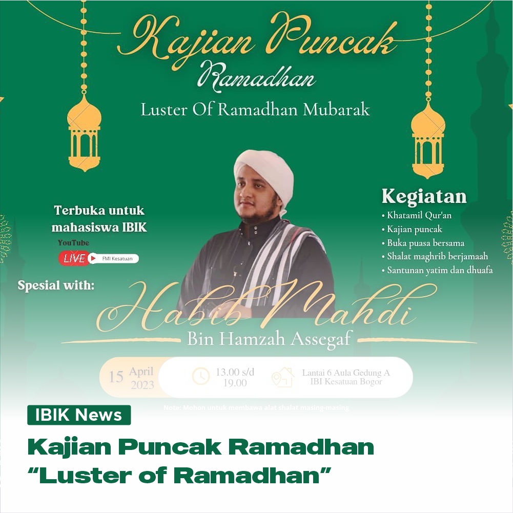 Kajian Puncak Semarak Ramadhan Kesatuan 1444 H/2023