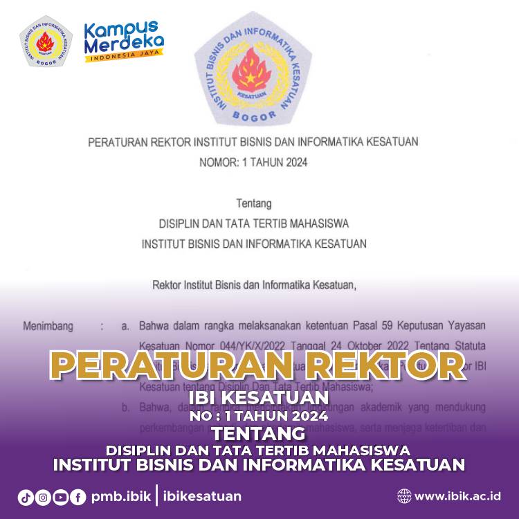 peraturan rektor no 1